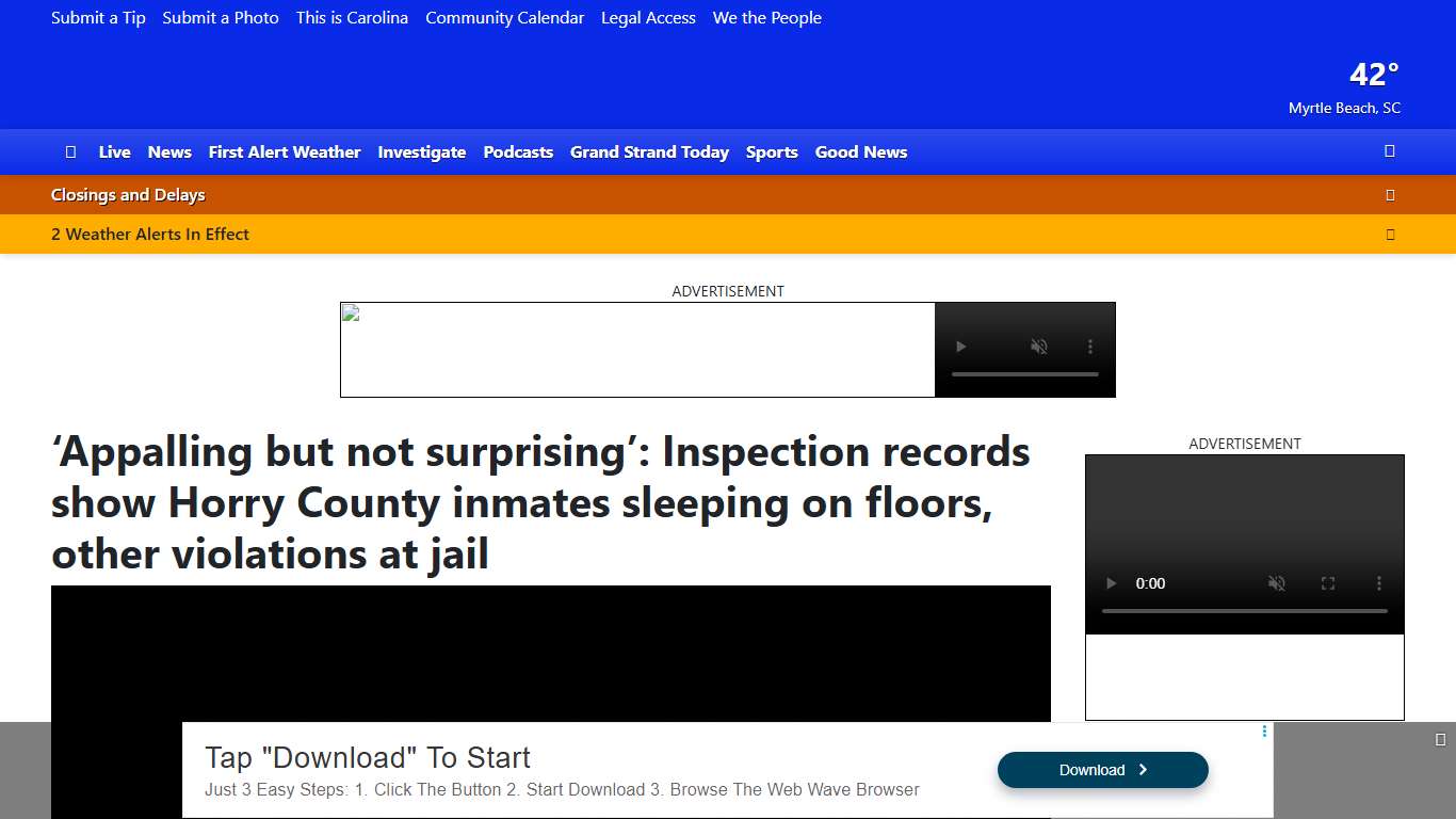 ‘Appalling but not surprising’: Inspection records show Horry County inmates sleeping on floors, other violations at jail